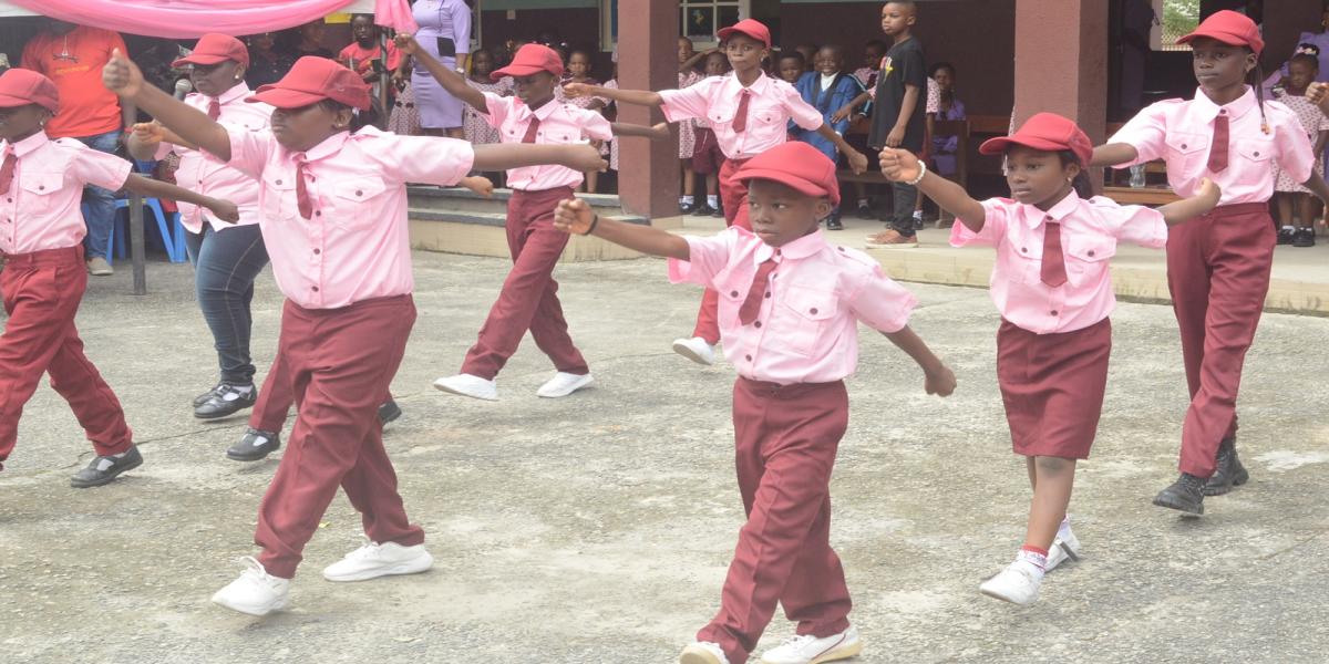 Eucharistic Heart Model School Ughelli's pupils matching